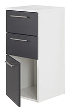 Armadio bagno pensile SANTINI frontale in antracite satinato