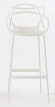 Kartell Masters Stool Sgabello, Tecnopolimero termoplastico Riciclato con Carica Minerale e Trattamento Soft-Touch, Bianco, H. 75