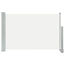 Lasamot Retractable Terrace Awning, Steel Frame Structure Outdoor Awning 60x300 cm (Height x Width) Cream And Gray Polyester Fabric