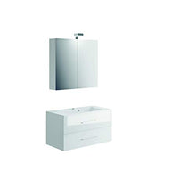 Allibert - Mobile sottolavello, 90 cm, con specchio