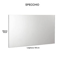 mazzoni Mobile da Bagno Sospeso 108cm Manhattan Grigio Frassinato
