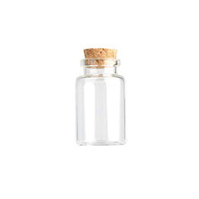 4 bottiglie di vetro da 20 ml con sughero, bottiglie di stoccaggio per liquidi.