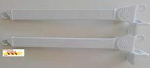 Paràtempotest Coppia braccetti da 50 60 70 cm in Alluminio Colore Bianco (50 cm)