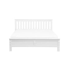Beliani Letto in Legno di Pino Bianco con Rete a Doghe 160 x 200 cm Mayenne