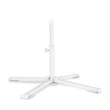 Relaxdays Base per Ombrellone, per Aste da 35 mm, Piede a Croce, Pieghevole, Funzione a Scatto, Stabile, Bianco