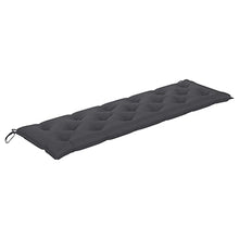 vidaXL Panca da Giardino con Cuscino Antracite 175 cm Legno di Teak