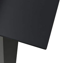 SKM Set da Pranzo da Giardino 5 pz Nero in Vetro e Acciaio (31.63kg)