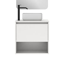 AMIZUVA NIWA TOP Mueble+Lavabo 1 Cajón 1 Hueco Blanco Brillo