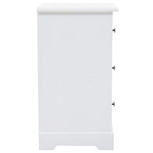 vidaXL Comodino in MDF Elegante 3 Cassetti Tavolino da Notte Comò Arredo Cassettiera Mobiletto per Camera da Letto Arredamento Interni Legno di Pino