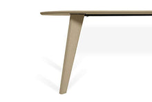 TemaHome Tavolino da Pranzo Lago, MDF, Rovere Chiaro e Nero, 180x100x75 cm (LxPxA)