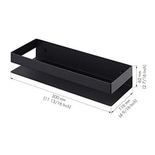 KES Mensole Doccia 2 Pezzi Mensole da Muro per Bagno Mensola da Bagno 30CM Montaggio a Parete Acciaio inossidabile SUS304 Opaco Nero, BSC205S30ADG-BK-P2