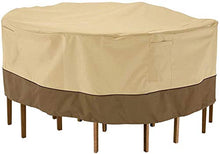 N / A Copre mobili da Giardino, Tavolo da Giardino, coperture Impermeabili, Robusto 420D Oxford Coperto Set Tabella di Patio di mobili da Giardino Rotondo, Diverse Misure,230x11.