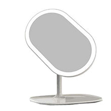 Specchio per Il Trucco, Specchio Comò, Specchio da Appoggio, Specchio Cosmetico Illuminato, Ricaricabile, Sensore Separato Rimovibile, Portatile, Regolabile, 360 °
