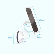 OMLTER Specchio Trucco per Trucco & Rasatura, Ventosa Bloccante, Casa Portatile Montaggio Parete Specchio Trucco, Impermeabile Retrattile 360 ° Rotante Specchio