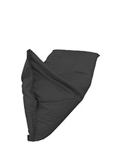 Chilly pilley Cuscino da giardino Milos, da sdraiarsi e sedersi, impermeabile, 100 x 200 cm, colore: Nero