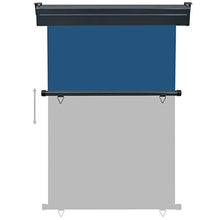 vidaXL - Tenda da sole laterale per balcone, 120 x 250 cm, colore: Blu