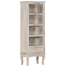 vidaXL Credenza Grigio 45x30x130 cm in Legno Massello di Mango