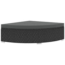 Festnight Set Divani da Giardino in Polyrattan, Set di Mobili da Giardino, Set Divano Esterno con Cuscini Nero 6 pz - Arredi Casa