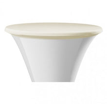 Savannah - Tavolino da bar con rivestimento elasticizzato, diametro 80 cm, colore: bianco crema
