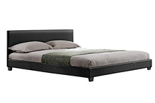 HYPNIA Letto Contemporain, Colore: Nero-180 x 200 (cm)