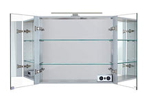Generisch Jupiter Classica Armadietto a specchio in alluminio, 800 x 700 x 155 mm