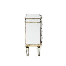 Beliani Credenza a 6 cassetti in vetro a specchio Mozela
