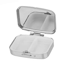 BANGSUN - Contenitore per pillole in metallo, portatile, mini contenitore per medicina