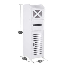 Wealthgirl - Armadietto da bagno, impermeabile, colore: bianco, robusto