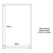 Sarmog Kit Mobile CASSETTIERA 4 H110 L71 P41 Cm Finitura Cemento Db774k