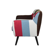 Totò Piccinni Divano Poltrona Pouf Tessuto Patchwork Alta qualità Top (Divano Patchwork 2 Posti)