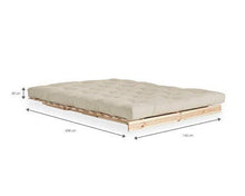 KARUP Roots 140 cm Divano Letto, Legno, Visione 747, 22x140x95 cm - Arredi Casa