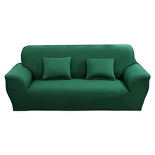 Odot Copridivano Elastico, Copridivano Salotto Protettore Imbottito Sofa Antiscivolo Ideale per Poltrone Mobili Copridivano (2 posti: 145-190cm,Verde Scuro)