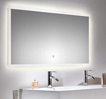 Set di mobili da bagno PersepolisXL Antrc. vetado con 2 colonne e specchio a LED
