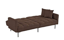 BHDesign Ashley - Divano trasformabile Design - Tessuto - Colore Marrone