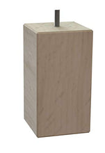 MEGALUXFRANCE - Set di 4 piedi per letto, mobili, quadrati in faggio massiccio, 80 x 80 x 150 mm