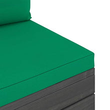 FAMIROSA Set Divani da Giardino su Pallet 6 pz con Cuscini Massello Pino-1928