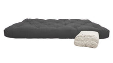 Futon Cotone, Colore Gray, 140x200x14 cm.