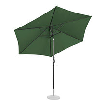 Uniprodo Ombrellone Palo Centrale Ombrello da Terrazzo Grande Uni_Umbrella_TR300GR (Verde, Esagonale, Inclinabile, Ø 300 cm)