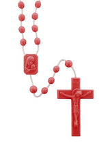 Ferrari & Arrighetti Rosario in plastica Rosso 6 mm (Confezione da 50 Pezzi)