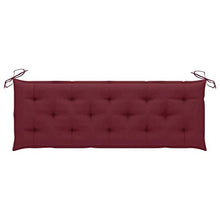 vidaXL Cuscino per Dondolo Rosso Vino 150 cm in Tessuto