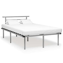 vidaXL Giroletto Grigio in Metallo 120x200 cm