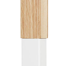 Relaxdays Servomuto, per Abiti & Pantaloni, Mix Metallo & Legno, Camera, Omino Attaccapanni 107x48x20cm, Bianco/Naturale