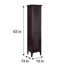 Versanora ELG-598 Mobile da Bagno, MDF, Marrone
