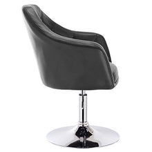 WOLTU® Coppia Sgabelli Neri Poltroncina da Bar Sedia da Scrivania Girevole Regolabile Poltrona con Schienale Braccioli
