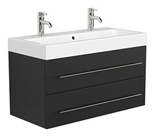 Mobile bagno Sunrise nero satinato