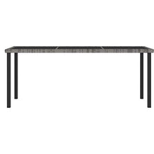 SKM Set da Pranzo da Giardino 9 pz in Polyrattan Grigio (63.85kg)