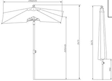 SORARA Milano Parasole, Sabbia, 250 x 250 cm