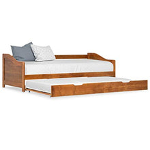 Festnight Divano Letto a Scomparsa Marrone Miele Legno di Pino 90x200 cm