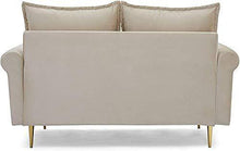 Stile moderno salotto divano a 2 o 3 posti panca divano imbottito,Beige-2 Seater Sofa Only - Arredi Casa