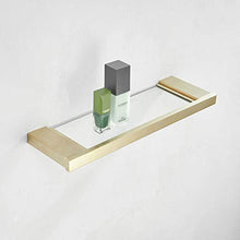 Mensola da Parete per Bagno, in Vetro, 45 cm